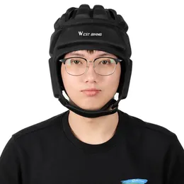 Shockproof Headgear Football Soccer Goalkeeper Rugby Helmet Headguard Velour Skating Riding Hat Head Protector Men Women Unisex 240223