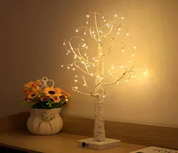 ナイトライトは妖精のライトバーチツリーランプホリデーホリデー照明装飾ホームパーティーウェディング屋内装飾クリスマスギフト4803734