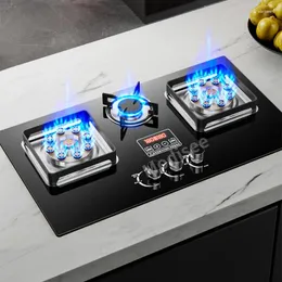 Blender Gas Stove 3 Stoves Household Liquefied Embedded Natural Fierce Fire Dual-Use Table Kitchen Hob