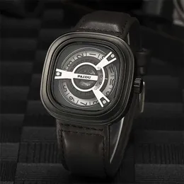 Скидка 20% на часы Seven Friday Мужские уникальные стильные креативные часы с кварцевым японским механизмом M1B01 Steel Relog 230727