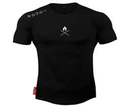 Summer New Designer Mens Gyms T Shirt Crossfit Fitness kulturysty