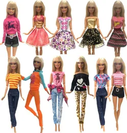 Mix Style 5 PCS LOT WHOLE CALE DLOUD AKCESORIES MOSIE Casual Wear Doll dla dziewczynki 28C30CM DIY Toys5208644