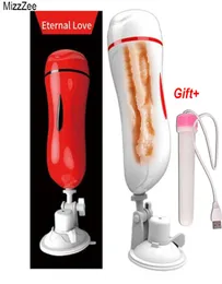 Mizzzee Vagina anale doppio canale tazza per masturbazione tascabile sesso vaginale vera figa vibratore per uomo mastrubatore maschile per uomo pompino Y3160134