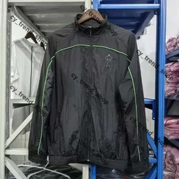 2024 Trapstar Jaqueta Mens Designer Jaquetas Windbreaker Bomber Womens Jacke Casaco De Couro À Prova D 'Água Zíper Bordado Preto Azul Xl Veste Homme Irongate Jcaket 23w