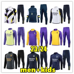 2023 Real Madrids tracksuits Soccer Jersey men kids training suits VINI JR BELLINGHAM 23 24 real Madrides football CAMAVINGA sportswear chandal futbol survetement