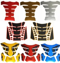 1x Tank Pad Tankpad Protector Sticker For Motorcycle Universal Fishbone 3D Rubber sticker Motorcycle Tank sticker 9824854