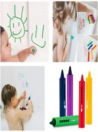 6 pçs lavável doodle caneta lápis de coloração para o bebê crianças banho criativo lápis apagável graffiti brinquedo educativo whole9287825