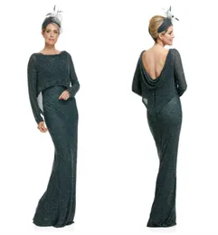 Modest Joyceyoungcollections Jewel Long Sleeve Backess Mother Of The Bride Dress With Jacket Tulle Mother Dress Formal Evening Gow1862366