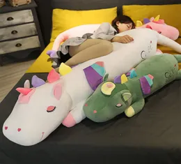 60cm150cm Giant Lying Sleeping Unicorn Plush Toy Big Cartoon Animals Unicornio Bed Pillow Stuffed Throw Pillow Cushion for Girl 27399507