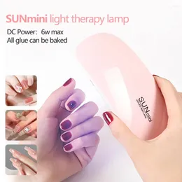 Nail Dryers YIKOOLIN 6W Mini Dryer Machine Portable 6 LED UV Manicure Lamp Home Use For Drying Polish Varnish With USB Cable