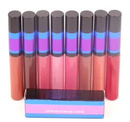 Nuovo arrivo Lustre Matte Rouge A Levres Lip Gloss Lipgloss impermeabile 15 colori 3g 15 pezzi lotto8761921