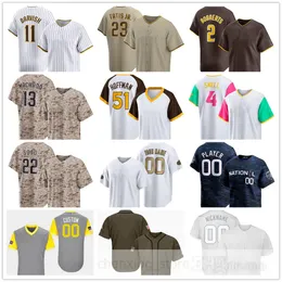 Stitched 2024 Baseball Jerseys Andrew 28 Jose Azocar 7 Ha-Seong Kim 19 Tony Gwynn 31 Dave Winfield 51 Trevor Hoffman 60 Pedro Avila 76 Jhony Brito 59 Tom Cosgrove