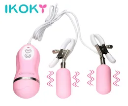 IKOKY Nippelvibrator, vibrierende Nippelklemmen, Brustmassage, 10 Frequenzen, Sexspielzeug für Frauen, weibliche Masturbation, Erwachsene Produkte, Y14819898