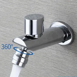 Rubinetti per lavandino del bagno Rubinetto a parete Decorativo Spazio esterno per giardino Macchina singola multifunzionale per acqua fredda in ottone