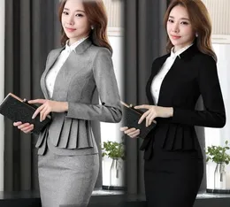 Two Piece Dress Korean Women Business Suit Interview Front Desk Ladies Skirt Suits For Work Pants Elegant Woman Uniform Office DD24920178