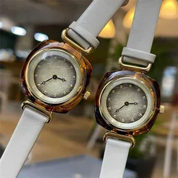 24% rabatt på Titta på nya G Family Womens Fashion Personality Amber Dial Quartz Movement Belt