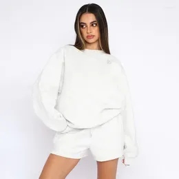 Bras Lo Yoga Accolade Crew Neck Pullover Wygodna pluszowa kolorowa załoga z kapturem z kapturem z dużym rękawem