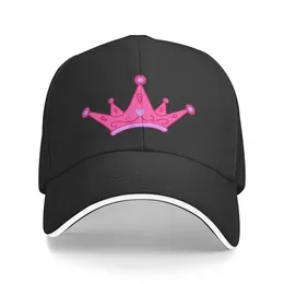 Y2K Pink Princess Tiara purple Baseball Cap Military Cap Man Sunhat Wild Ball Hat For Men Womens 240301
