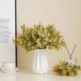 Dekorativa blommor konstgjorda gröna växter lila ginkgo lämnar falsk blomning kinesisk örtartat pion bonsai