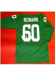 Men 60 CHUCK BEDNARIK CUSTOM 34 SLEEVE College Jersey size s4XL or custom any name or number jersey1676123