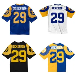 Stitched football Jersey 29 Eric Dickerson 1984 blue white mesh retro Rugby jerseys Men Women and Youth S-6XL