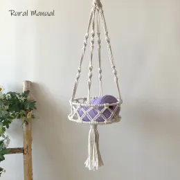 MATS BOHO WOVEN CAT LITTER HAMMOCK PETスイングハンギングバスケットベッドアートタペストリータッセルホームデコレーションルーム装飾アクセサリー