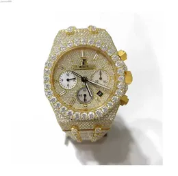 他の時計腕時計ヒップホップダイヤモンドウォッチラウンドカットオールサイズカスタマイズ自然の手作りダイヤモンドウォッチのメンズダイヤモンドウォッチ