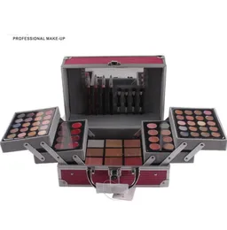 New Pattern Professional Makeup Palette Cosmetic Box Bronzers Highlighters Blush Makeup Pudde Powder Case Eye Shadow Kits Wholesal6129935