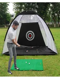 Treinamento de golfe aids indoor 2m prática net tenda bater gaiola jardim pastagem equipamento malha ao ar livre xa147a14148712