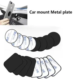 Cell Phone Mounts Holders Magnetic Metal Plate For Car Holder Universal Iron Sheet Disk 3M Sticker Mount Mobile Magnet Stand4723799