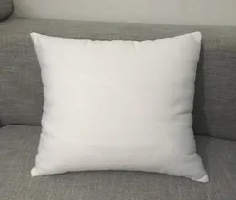 20x20 inç Beyaz Polyester Yastık Kılıfı Düz ​​Beyaz Polyester Yastık Kapak Boşlukları Yumuşak Poli Yastık Kapağı 5786234