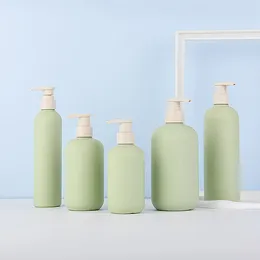 Storage Bottles Refillable Foaming Soap Dispenser Portable Rustproof Plastic Shampoo Shower Round Gel Kitchen Bathroom Accessories