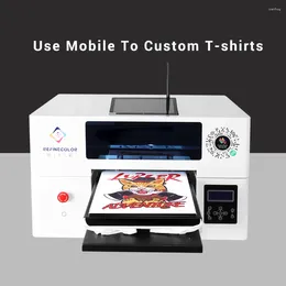 Refinecolor Smart DTG T Shirt Printer A3 Direct To Garment H5 Web Application Mobile Scan QR Code Printing