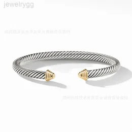 디자이너 David Yumans Yurma Jewelry Gold Dome Twisted Cord 팔찌 작은 핸드 피스