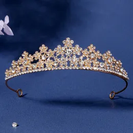 Yüksek Kaliteli Düğün Gelin Saç Aksesuarları Rhinestone Kristal Partisi Tiaras ve Crown Düğün Tasarımcısı Gelin Taç