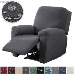 의자 덮개 거실을위한 방수 레클리너 소파 커버 Jacquard Sofa Slipcover 비 슬립 안락 의자 커버 오피스 홈 장식 소파 커버