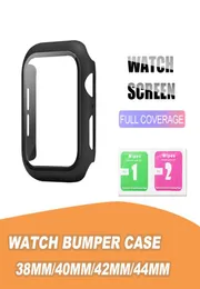 Capa fosca para relógio rígido com protetor de tela para Apple iwatch série 8754321 Capa de cobertura ultra completa 38 40 42 44mm 41mm 45mm4774814