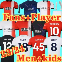 3XL 4XL 23 24 LUTON TOWN SOCCER JERSEYS MORRIS WOODROW 2023 2024 BURKE HARTSON CURTSON LANSBURY DONAGHY BERRY MICK 홈 어웨이 탑 풋볼 셔츠 키트 유니폼