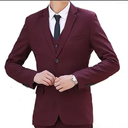 Erkekler Suits Mükemmel Beyefendi Takım Ceket İş Profesyonel Yüksek Duygusal Erkekler Tam Moda Dyy