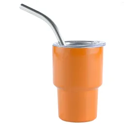 Coffee Pots Insulated Tumbler Mug With Lid & Straw Double Wall Stainless Steel Water Cup Ideal For Ice Drinks/ Beverage