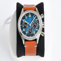 2021 Limited Edition Watch Diameter 41 mm med ETA7750 Automatisk kedje Mekanisk rörelseguide Wheel Chronograph Device Titanium2459