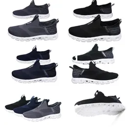 Novo tamanho grande masculino um passo preguiçoso sapatos primavera e outono moda casual malha respirável sapatos esportivos anti deslizamento legal 45