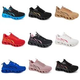 الرجال أحذية الجري Gai Black White Purple Pink Green Navy Blue Light Yellow Beige Nude Plum Mens Trainers Sports Shoolers