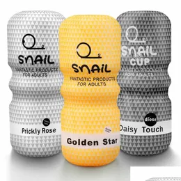 Andra hälsovårdsartiklar ADT Toys Mens Deep Masturbation Pockets Pussy Stroker Cup Snail Products Drop Leverans Beauty DH7RX