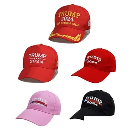 Party Hats Trump 2024 Cap broderad baseballhatt med justerbar rem 5 design Drop Delivery Home Garden Festive Supplies DHIW3