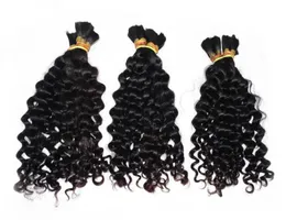 Direto da fábrica solto onda profunda cabelo em massa 3 pacotes tecer boa trança de cabelo peruano cabelo humano 4430993