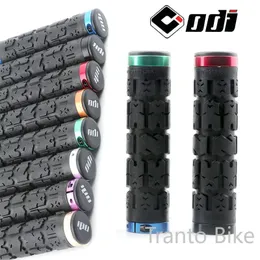 ODI Bicycle Handlebar Grips Double Lock Ring Mountain Bike Grip Comfortable Shock-absorption MTB Cuffs Anti-slip Bike Handles 240223