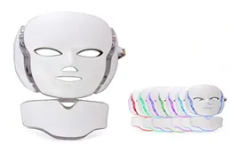Lättterapi Face Beauty Slimming Machine 7 LED FASSEAL NECAL MASK med mikroström för hudblekningsanordning DHL Sändning5048790