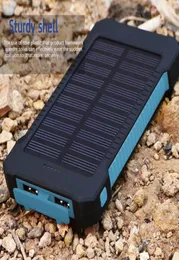 solar power bank Universal 20000mah polymer battery Waterproof Outdoors charger powerbank for all mobile phone6856356