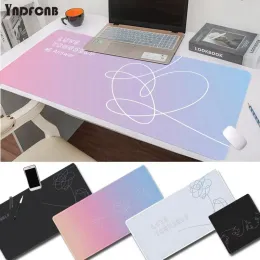 Pads YNDFCNB Love yourself Flower kpop Cool Large sizes DIY Custom Mouse pad mat Size for Cs Go LOL Game Player PC Computer Laptop